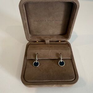 David Yurman Silver and Black Earrings